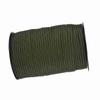 550 Reflective Paracord Parachute Cord Lanyard 9 Strand   100m (Black)