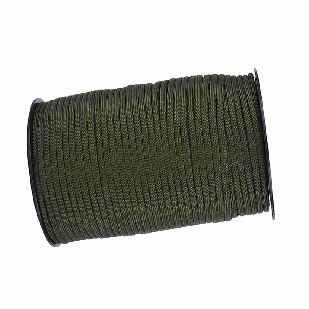 550 Reflective Paracord Parachute Cord Lanyard 9 Strand 100m (Black)