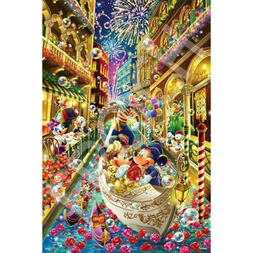 Epoch 1000 Piece Jigsaw Puzzle Decoration Collage Disney Mickey & Friends -Venetian Journey- (50×...