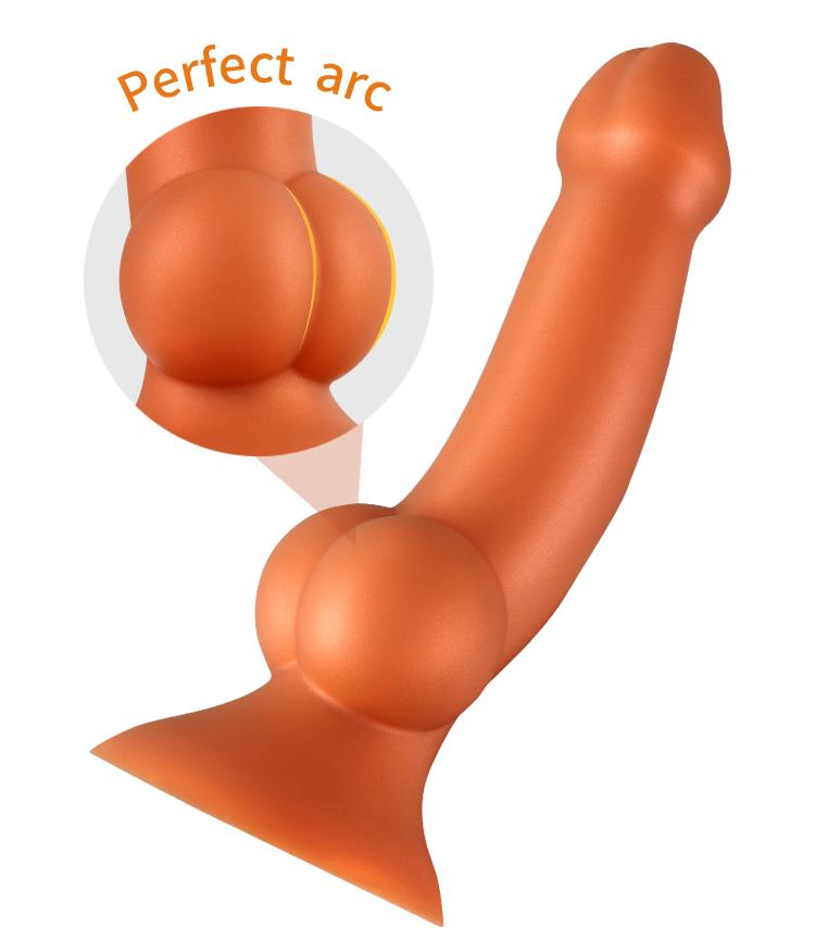 Liquid Silicone Anal Dildo with Suction Cup Soft Realistic Dick Penis Female Masturbator Big Butt Plug Sex Toy for Women Lesbian