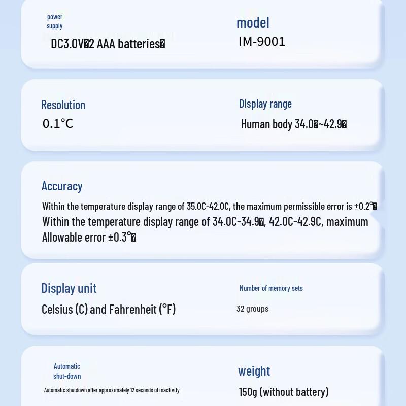 Termômetro de Testa Infravermelho Sem Contato Haishi Hainuo