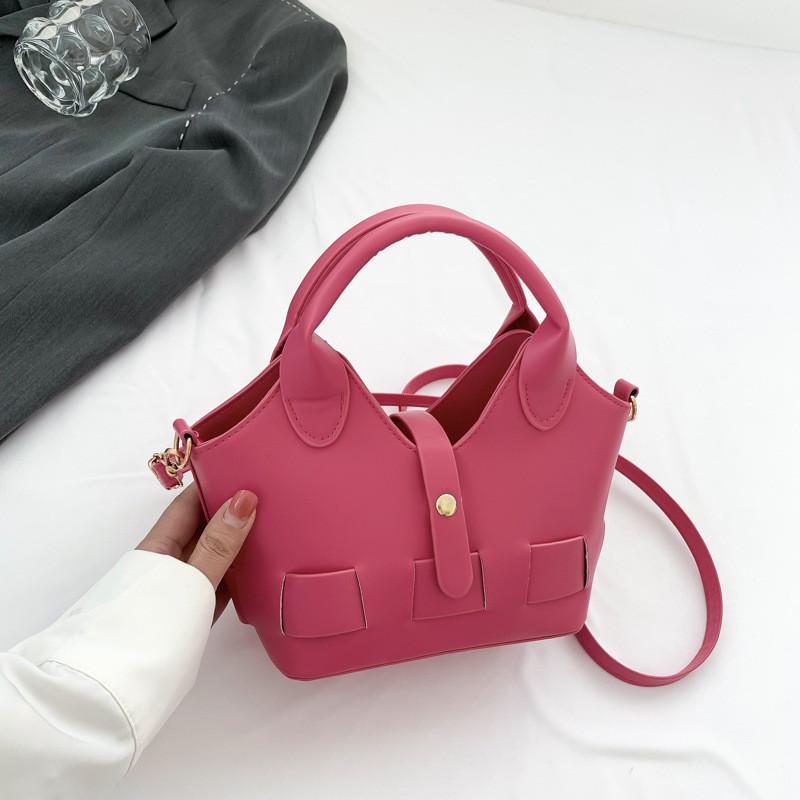 

Modern Chic Pu Bucket Bag For Women Versatile Crossbody Bag Ideal For Street Fashion And Everyday Use маджента