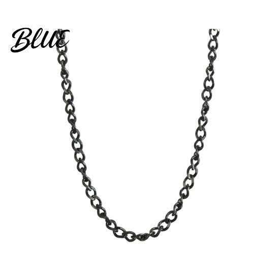 Minimalist Necklace Chain for Men Women Black Thin