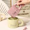 Simple Mug High Value Ceramic Water Cup Milk Cup Office Men's High End Exquisite Coffee Cup for Girls