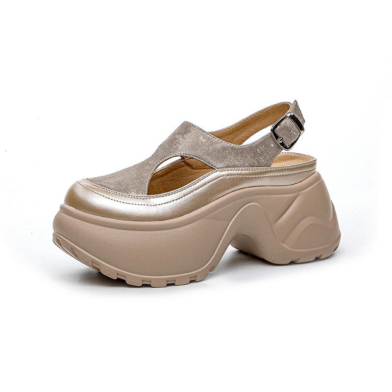 Small Thick-soled Bag Head Roman Sandals Women's 2025 Summer New Internet Celebrity Explosive Version Casual Fashion Versatile Women's Sandals