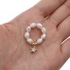Multi-Beaded Heart Star Pearl Rings Natural Freshwater Pearl Geometric Rings for Women Minimalist Stacked Party Rings