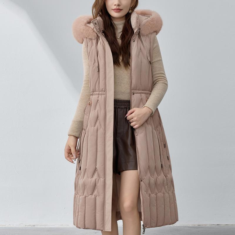 Sleeves Detachable Fashion Woman Winter Long Coats Hooded Faux Fur Collar Thick Warm Parkas Women's Jackets