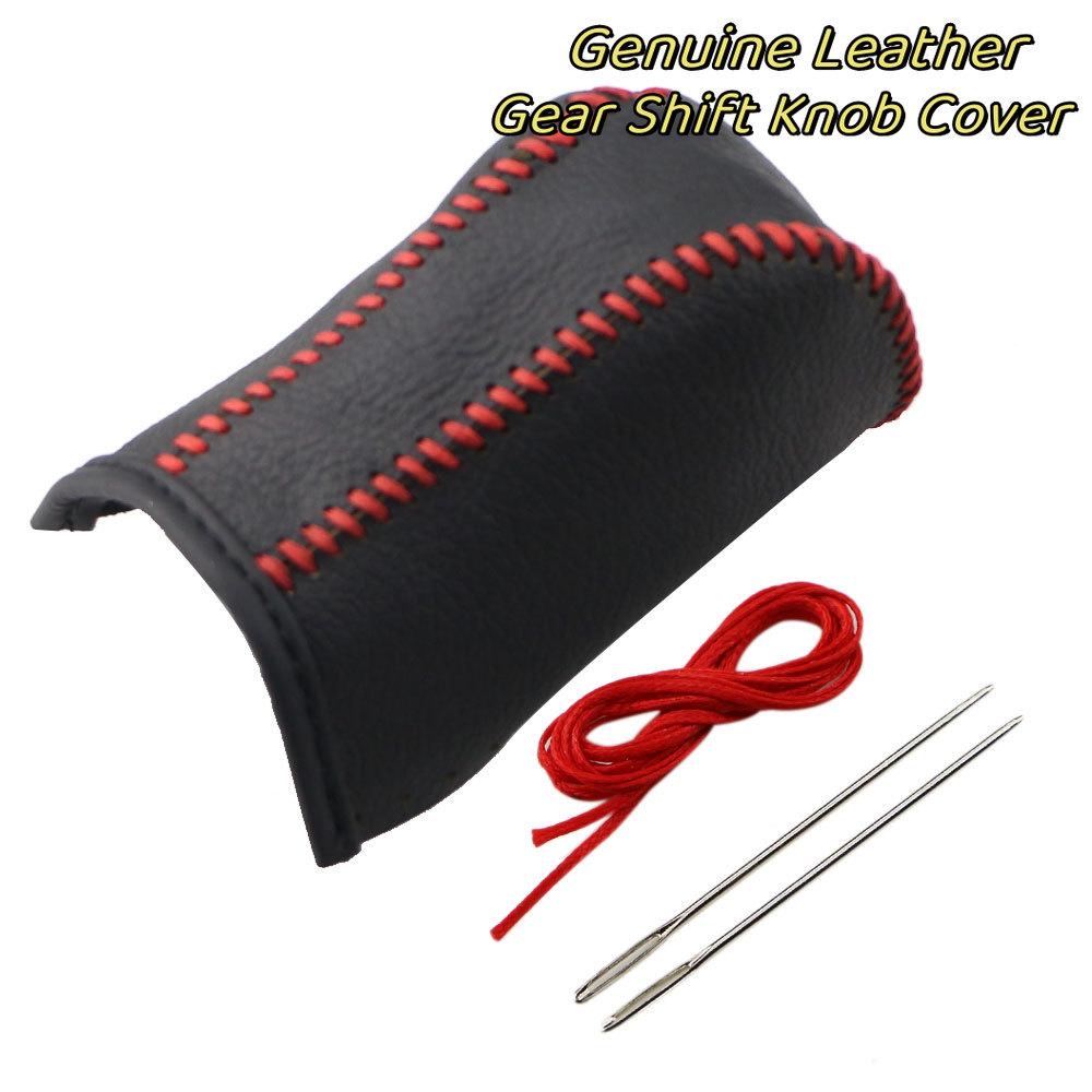 Leder-Schaltknaufabdeckung für Toyota Corolla Rav4 Rav 4 2014-2019 Automatische handgenähte DIY-Schaltmanschetten