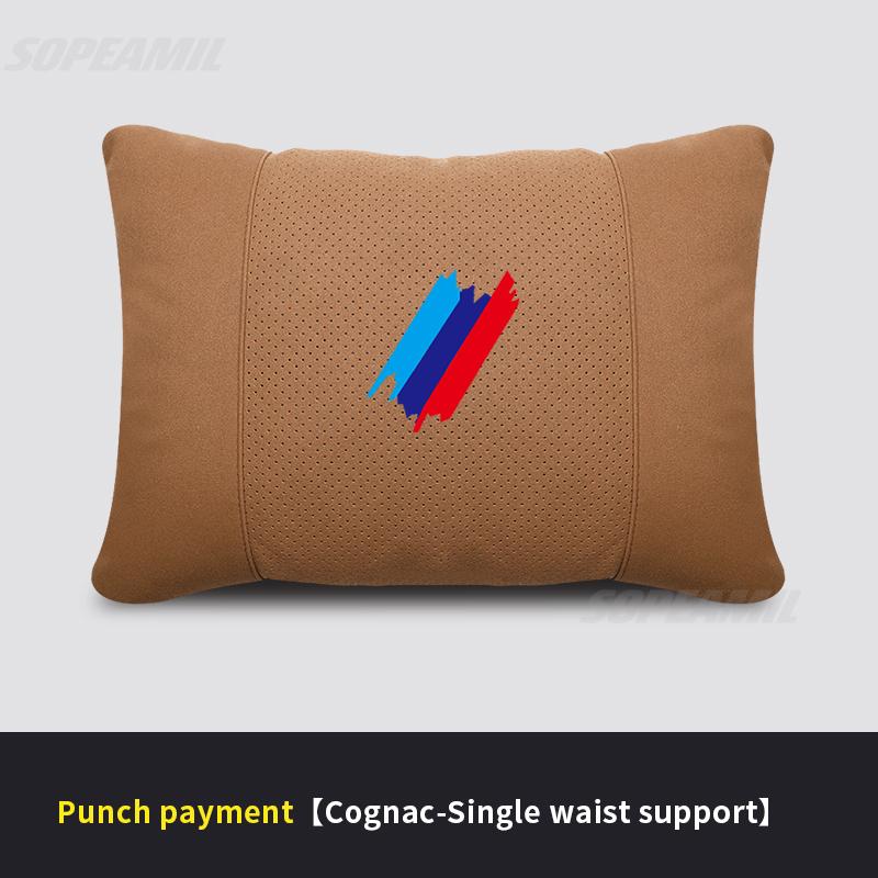 BLQ1 For BMW M X1 X3 X5 X6 G20 G30 E36 E39 E46 E90 E92 F15 F20 F25 F30 Car Headrest Neck Support Seat Lumbar Cushion Soft Neck Pillow