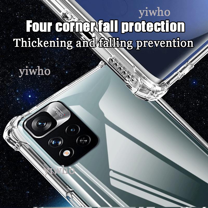 Luxuriöse transparente weiche Silikonhülle für Xiaomi Redmi Note 11 Pro Plus 5G Stoßfest Transparent Note11 Pro+ Pro + Max Hüllen Abdeckungen