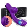 Vibrator pentru femei 2 în 1 Mașină de lins Stimulator de clitoris G-Spot Puternic vibrator Dildo Baghetă Femeie Clitoris Sucker Jucării sexuale pentru adulți