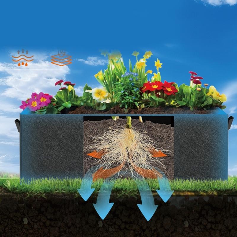 Bolsas de Cultivo de Plantas de Tecido Respirável Versátil Recipiente Com Alças de Transporte Ideal Para Mudas de Vegetais E Vasos de Flores