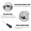 ZK20 Stainless Steel Powdered Sugar Shaker Duster Flour Sifter Powder Duster Baking Powder Sifters for Baking Tools