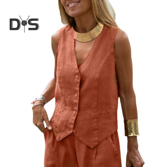 

Мужской жилет-стойка с v-образным вырезом, однобортный однобортный однотонный кардиган, сохраняющий тепло, жилет в повседневном стиле, топы, осенне-зимний жилет без рукавов, женская куртка 2XL коричневый