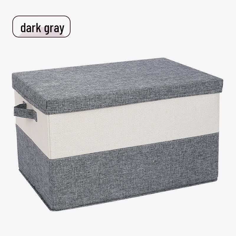 Hampton Foldable Cotton Linen Storage Box with Lid