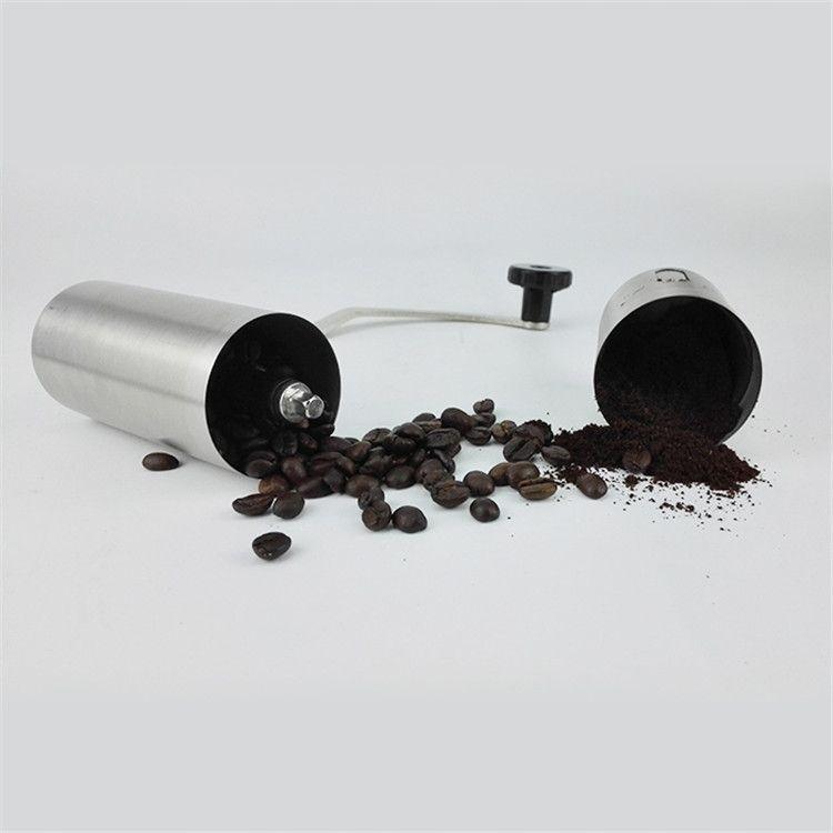 Manual Grinder for Coffee, Pepper, Coarse Grains, Steel, Modern Loft Design