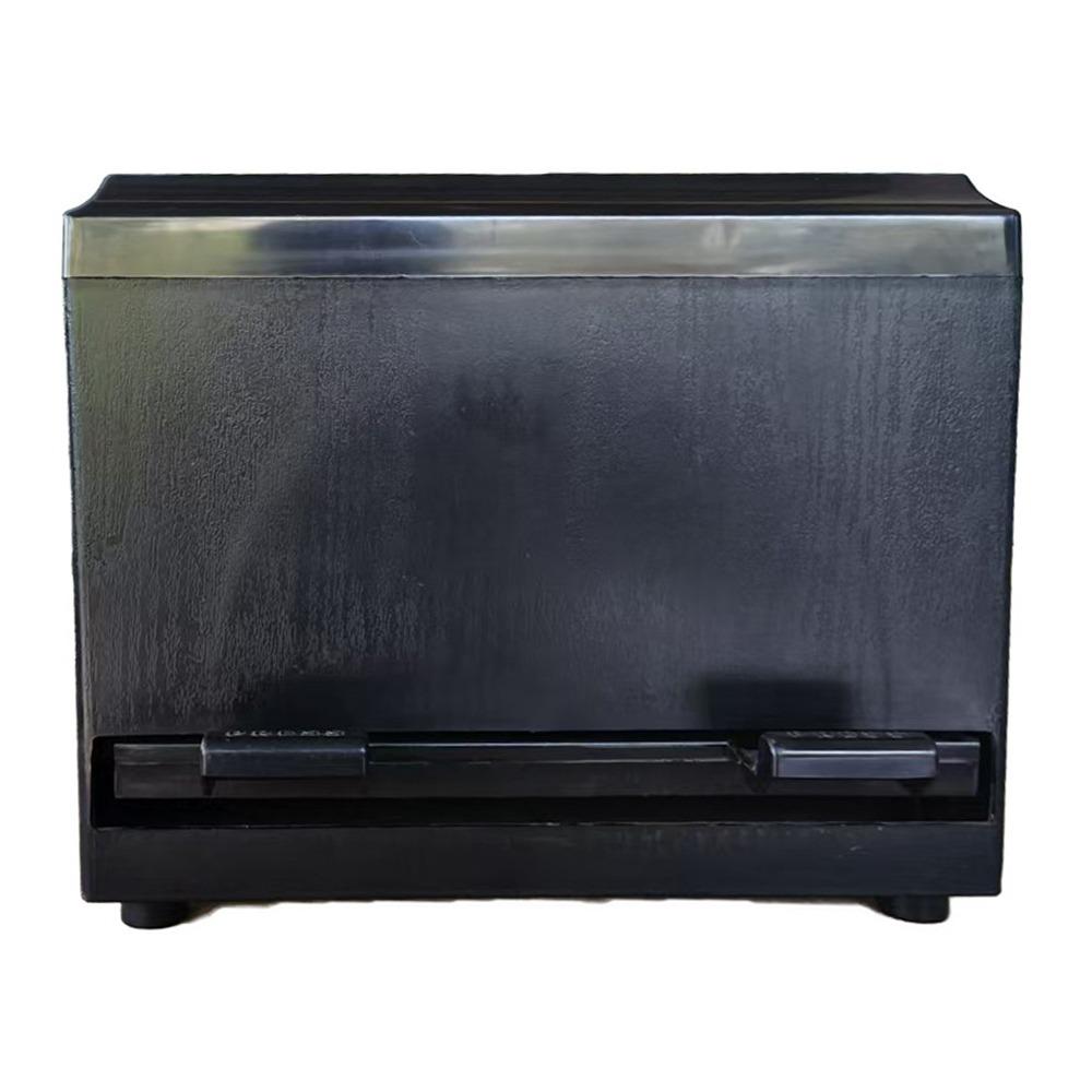 

Plastic Press Straw Box Adjustable Outlet Pressing Type Chopstick Container Box Black Storage Box Restaurant Coffee Shop чорний