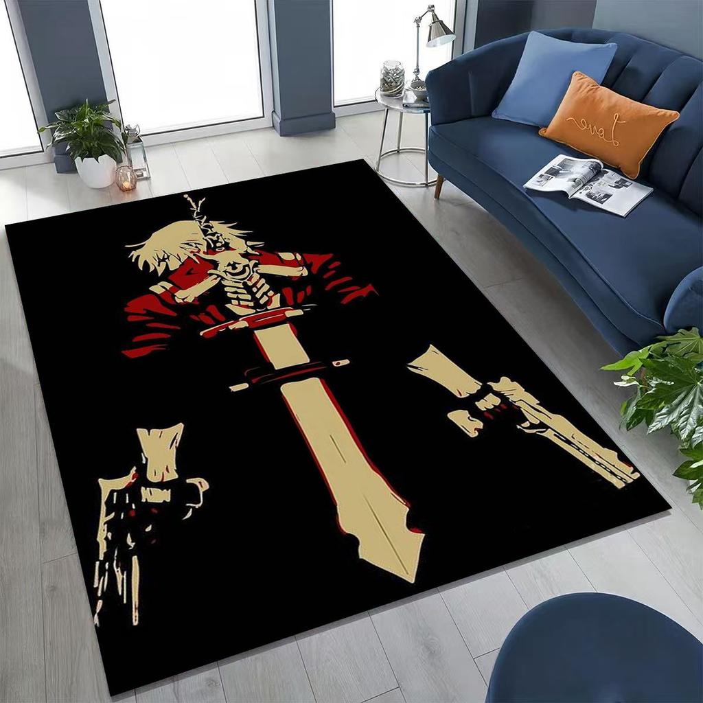 3D D-Devil May Cry DMC Games Vergil Dante Tapijt voor Slaapkamer Woonkamer Bank Huis Deurmat Decor, Groot Kinderspeel Antislip Vloermat