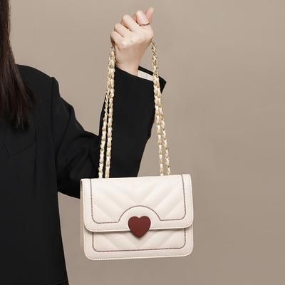 Bag New Fashion Shoulder Crossbody Chain Bag Autumn Premium Versatile Small Square Bag Leather Women's Bag Luggage