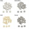 100pcs Metal Doll Belt Buckles Accessories Ultra-small 3mm Mini Shoes Buttons  Children Gift