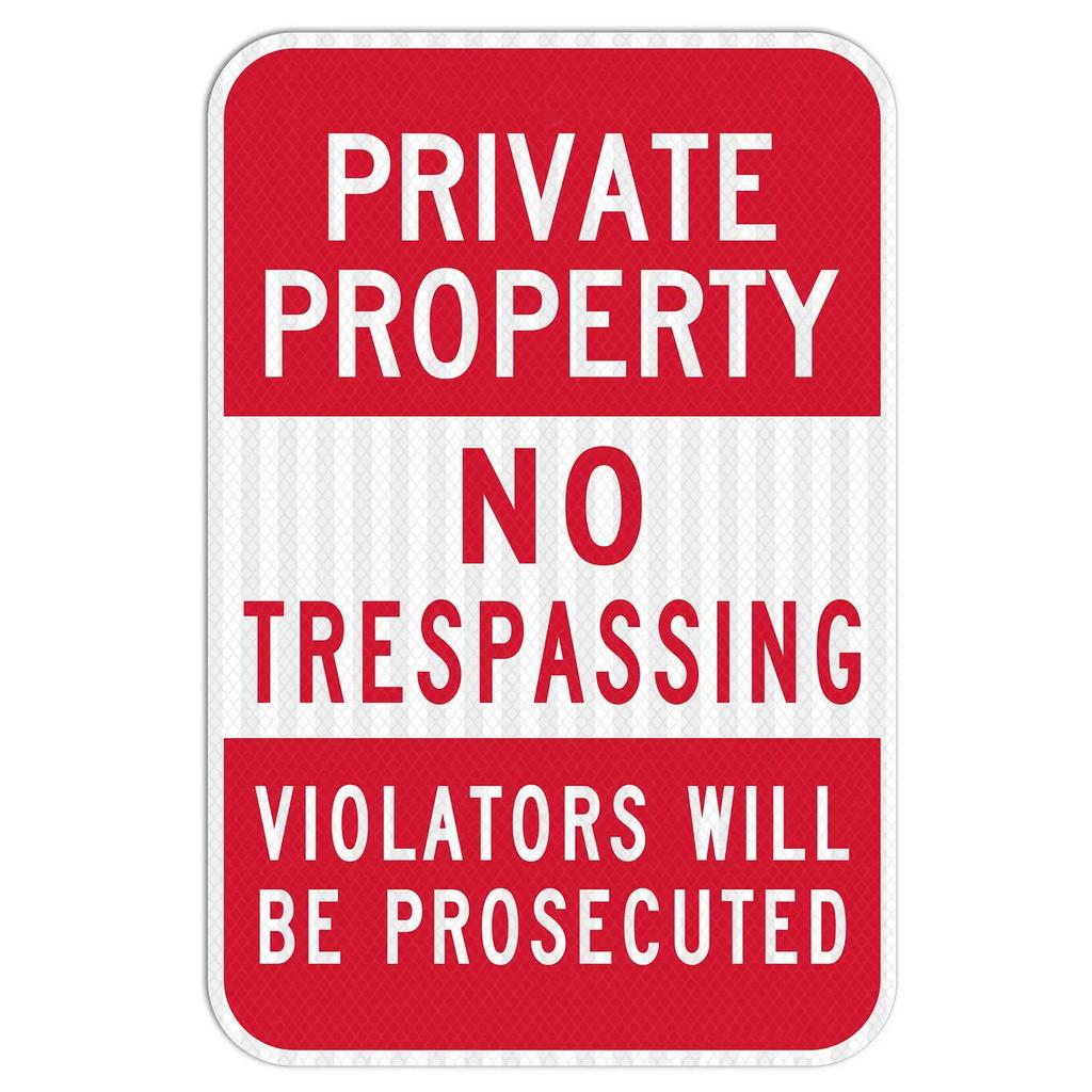 Retro No Trespassing Metal Poster Iron Decoration Perfect for Home Cafe Garage Club Bar Pubs