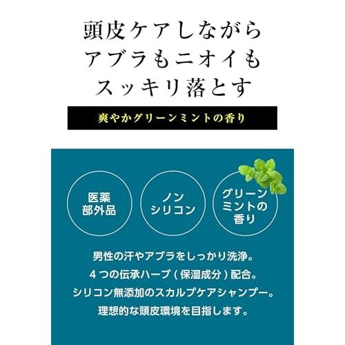 MARO Deoscalp Medicated Shampoo [Green Mint Scent] DX Refill 800ml Men's