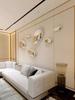 Hotel Wall Accents Imitation Stainless Steel Pebble Wall Living Room Creative Water Drop Decorative Artwork Wall Decoration