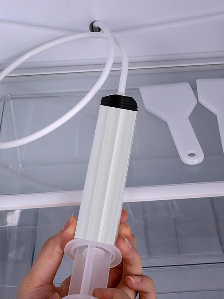 Clean Brush Kit for Refrigerator Drain Wash Brush Suction Syringe 1.5M Hose Fridge Drain Hole Cleaner Stick Dredge Tool