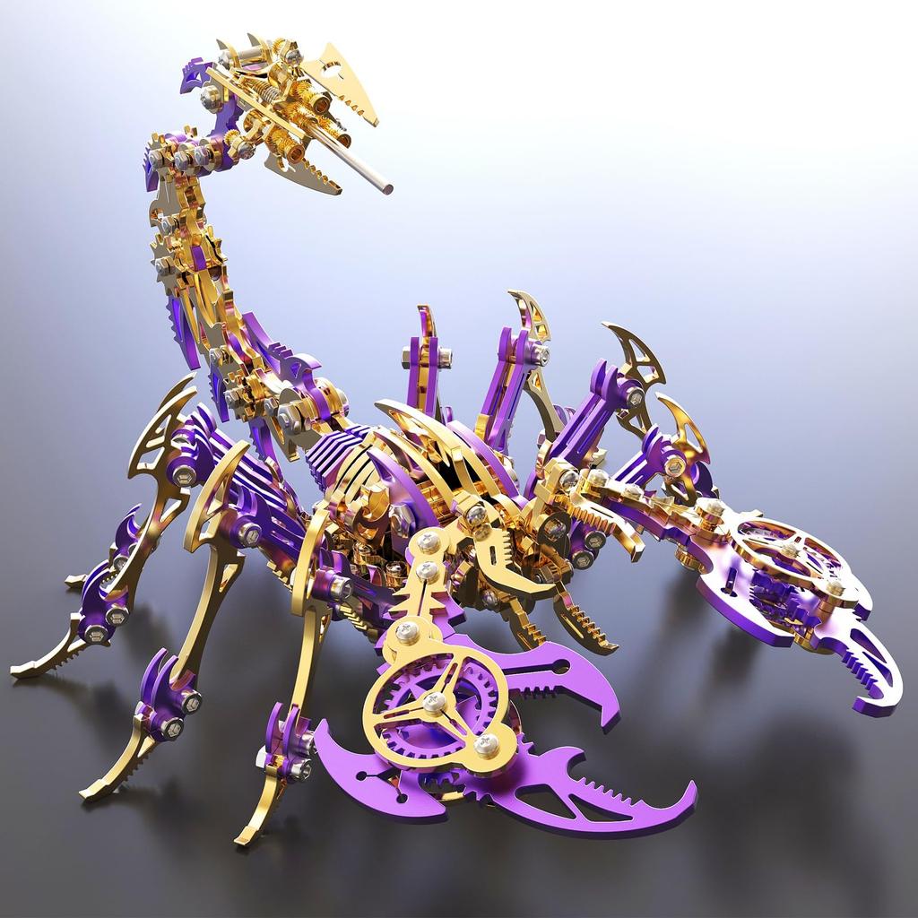 QUXOZHLU 3D Metal 3D Puzzle for 3D Metal Model Kit of Scorpion Puzzle, Adults,