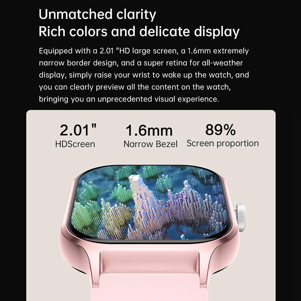 Z49 gtS4 2,01-Zoll-Bildschirm Smartwatch Bluetooth-kompatibles Anrufen Herzfrequenz Schlaf Gesundheitsüberwachung Sportuhr