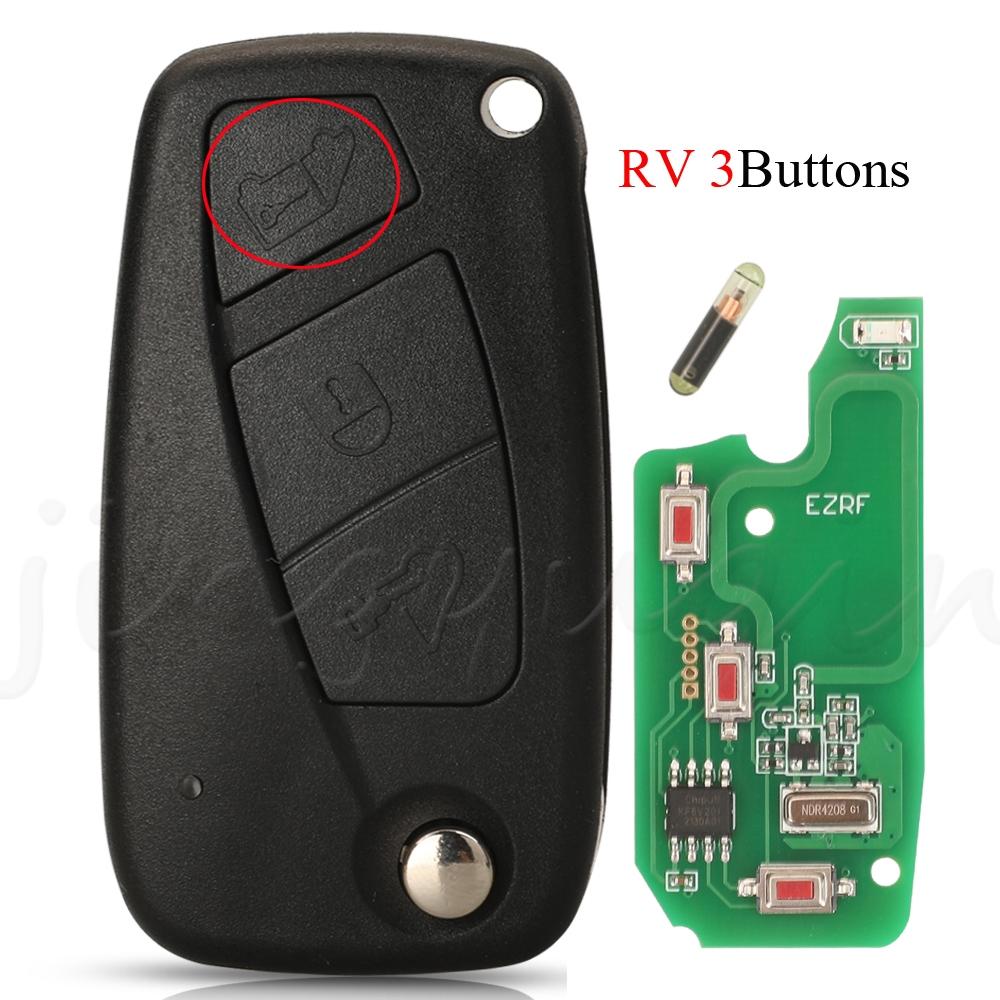 jingyuqin Flip Remote Car Key 433MHZ Megamos Crypto ID48 For Fiat Ducato Citroen Relay Peugeot Boxer Lancia With SIP22 Blade