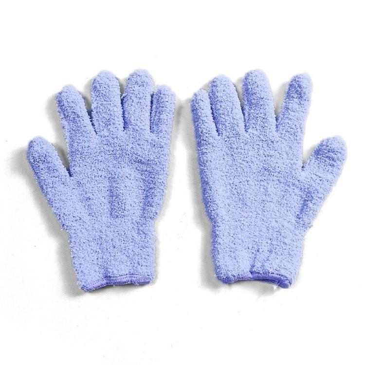 Multipurpose Dust Collection Gloves Soft Absorbent Corals Fleece For Home Cleaning Tasks Gentle On Furniture Surfaces