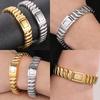 316L Edelstahl Kettenarmband für Herren Nie verblassend Goldfarbe 12MM Gliederketten Armbänder Und Armreifen Mit Geschenkbeutel