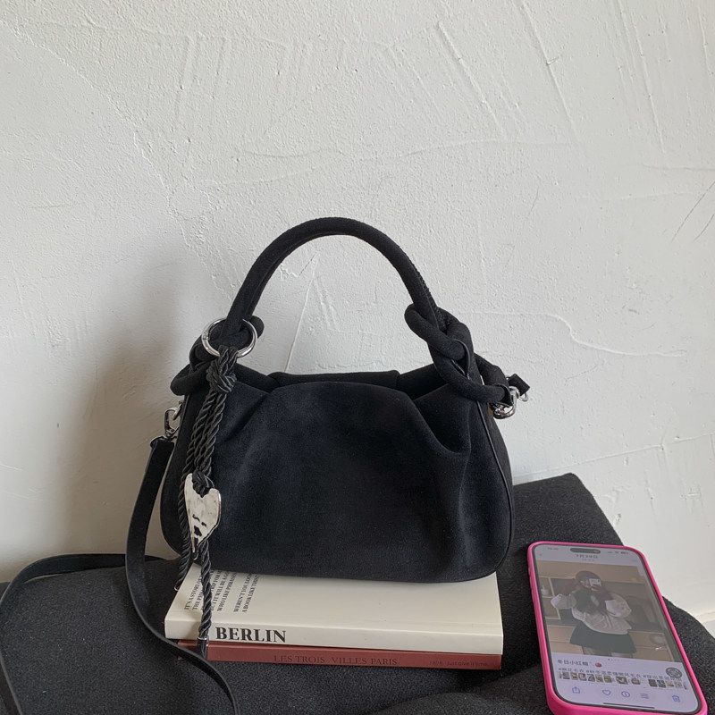 Exquisite retro niche suede bag women s 2 new casual versatile messenger bag portable small bag