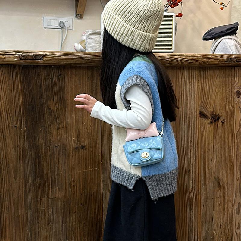 Trendy Korean Style Mini Shoulder Bag For Children In Fashionable Colors