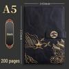 A5 Chinese Style Leather Business Notebook Gift Set
