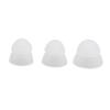 15pcs Hearing Amplifier Eartip 2 Layers Detachable Silicone Hearing Amplifier Accessories S M L White Transparent
