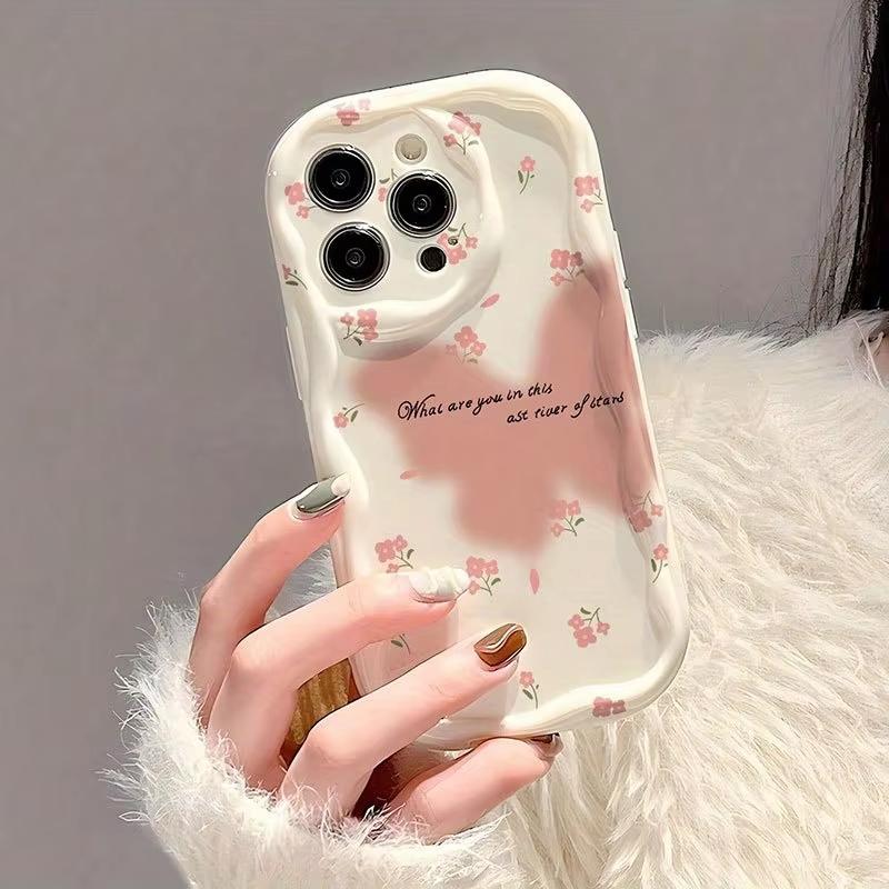 Phone Case For iPhone 17 Air 16 15 14 Plus 13 12 Mini 11 Pro Max X XR Butterfly Painting Wavy Silicone Shockproof Covers Funda