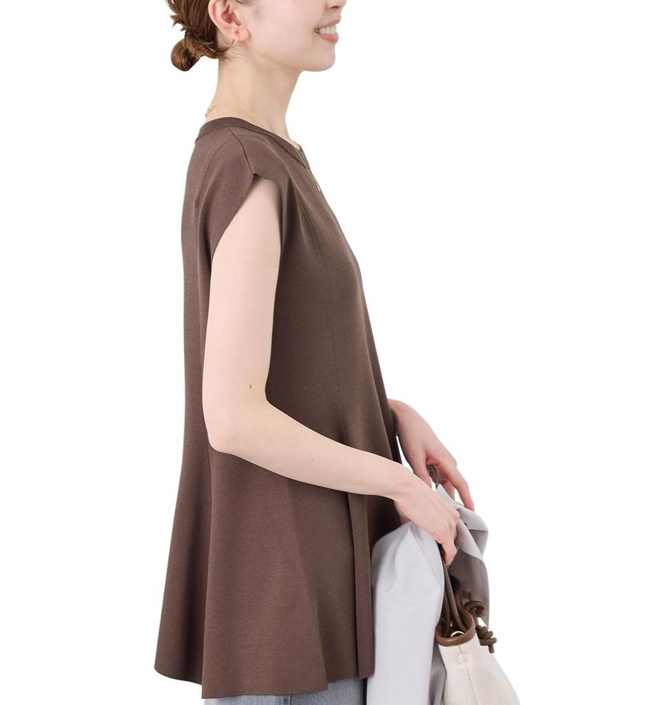 ROPE PICNIC Peplum Knit Pullover Chairosub Women's (Machine Washable, Anti-Pilling) GDM15240, (Size 22)