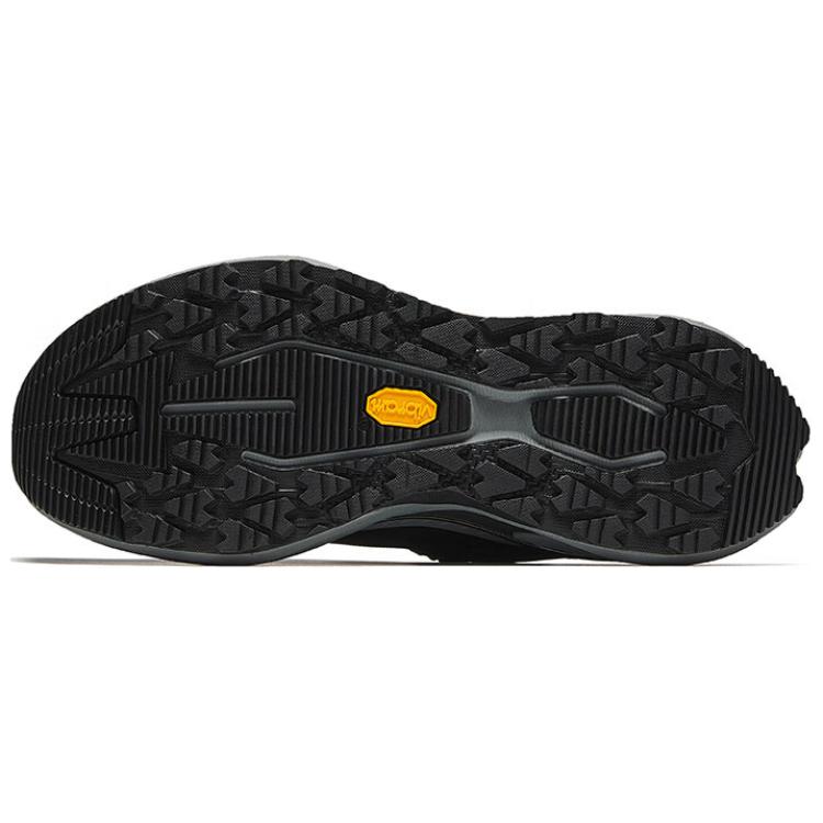 New Anta Wild PRO Anti Slip Wear Resistant Low Top Trail Running Running Shoes Men's Black Gray 112445589-4