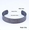 Stainless Steel Viking Runes Celtic Bracelet with Knot Pattern - Retro and Trendy Ornament