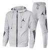 Mens Slim Fit Hooded Sweatshirt Jogger Pants Set Casual Sportswear Outfit