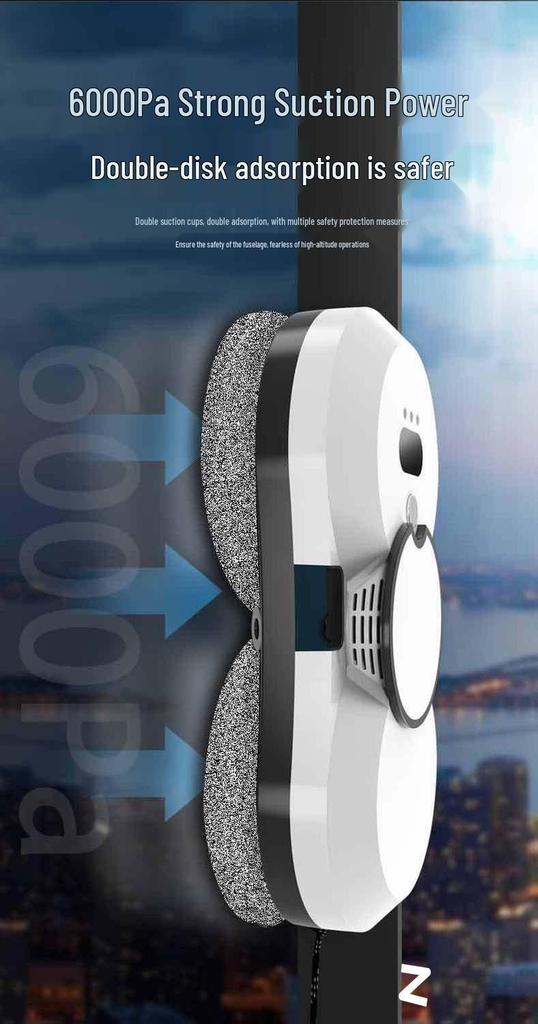 Fully Automatic Smart Window Cleaning Robot with Water Spray for High-Rise Glass.