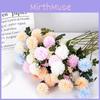 3head Chrysanthemum Faux Flower Wedding Hall Decoration With Handcast Craft For Festive Events
