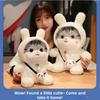 Kawaii Design Plush Doll Bell Feature Cat Plush Toy Cartoon Cat Doll  Birthday Present