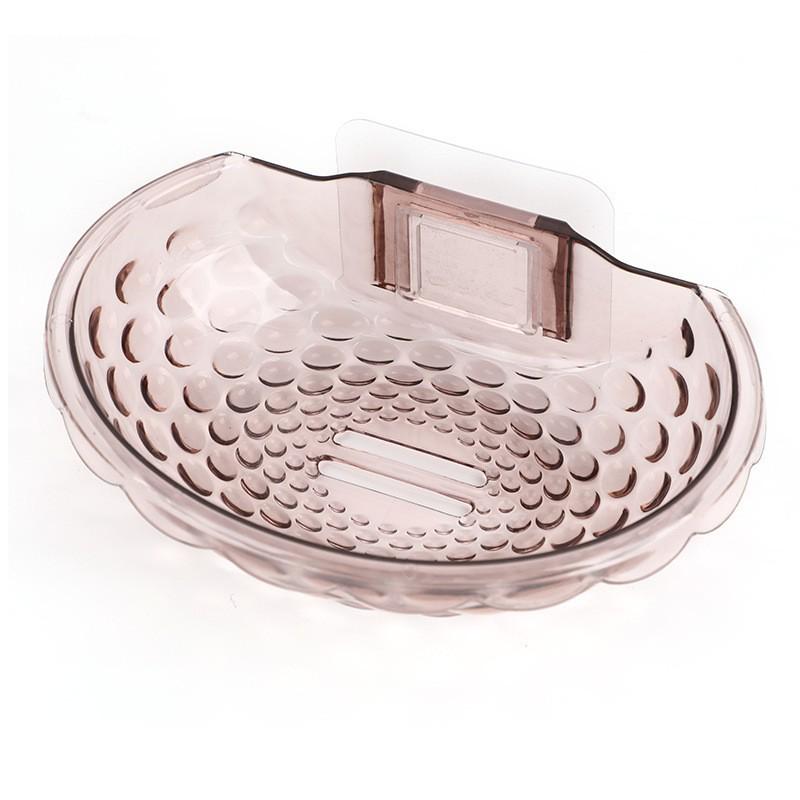Suction Cup Wall-Mounted Soap Rack: Punch-Free, Creative Drain Design, No Water Accumulation, Home Storage Solution