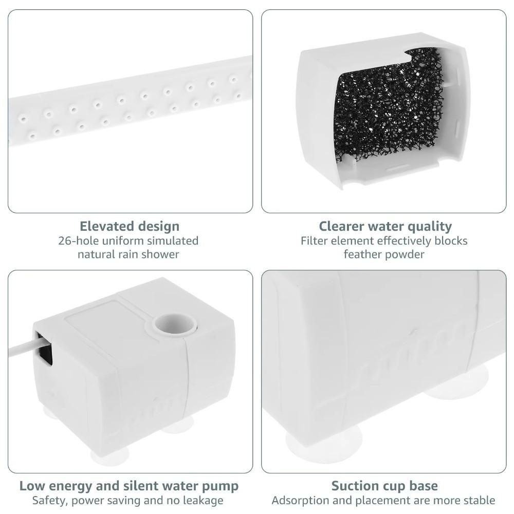 Zirkulierendes Wasser Zirkulierendes Wasser Badewanne Automatische Vogelbedarf Haustier Vögel Papageien Bad