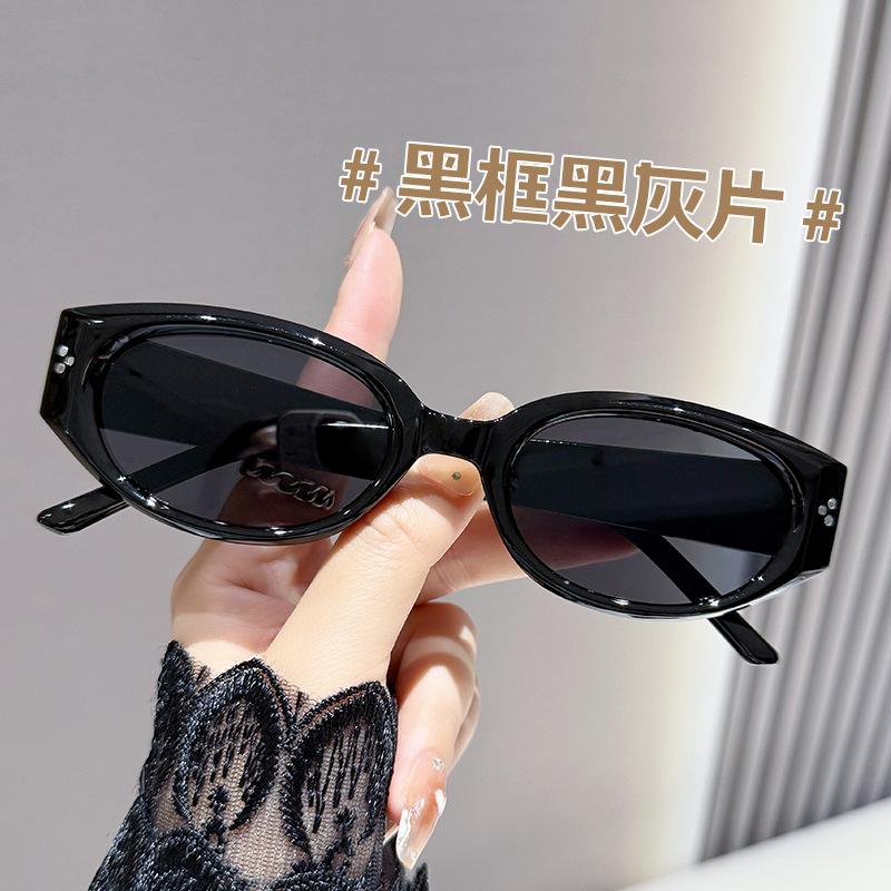 Fashion Oval Sunglasses Vintage Luxury Brand Designer Cat Eye Sunglasses Irregular Oval Sun Glasses Eyewear Uv400