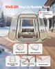 Pop up Bubble Tent, 3.05 x 2.75 m Waterproof & UV-Resistant, Clear Camping Tent Shelter, Outdoor Garden Dome Igloo Tents with Windows, 540° Panoramic