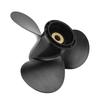 3 Blades Boat Motor Propeller 10 Splines Teeth Right Rotation 10in Pitch Replacement for SUZUKI 8‑20HP Outboard Engines